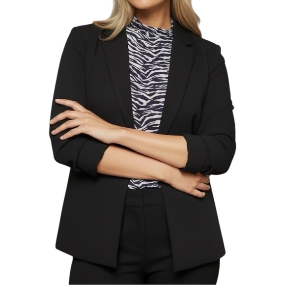 Beacon Zebra Print Sleeveless Mock Neck Top L - Picture 10 of 10